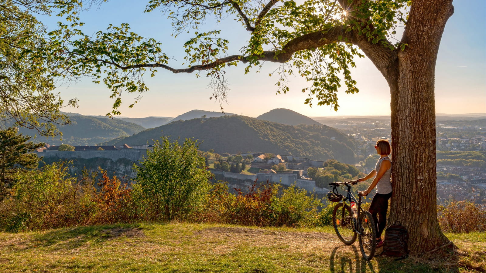 A vélo sur les hauteurs de Besançon