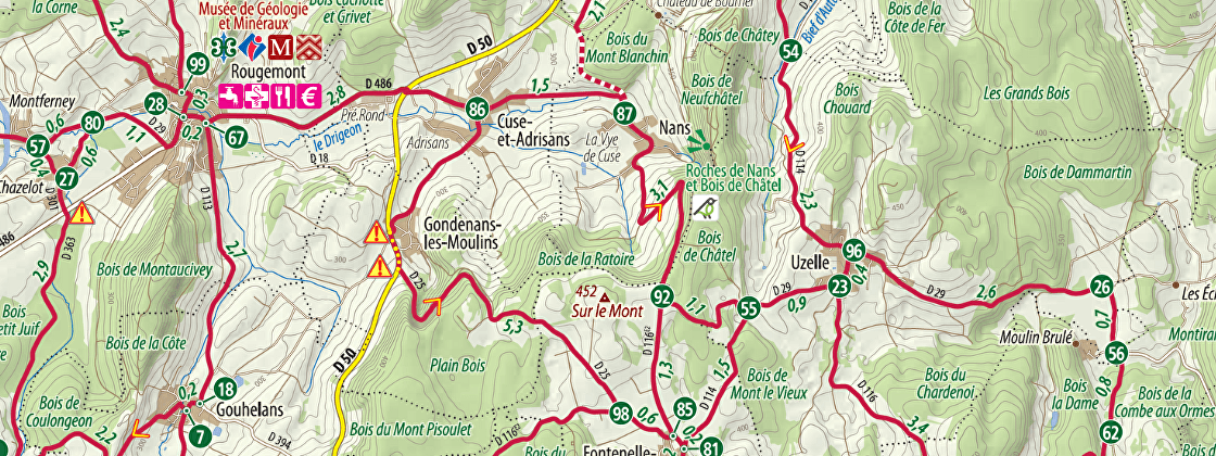 Carte réseau Points-Noeuds