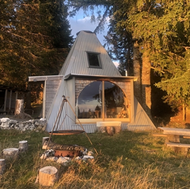 Hutte en bois de la Champagne