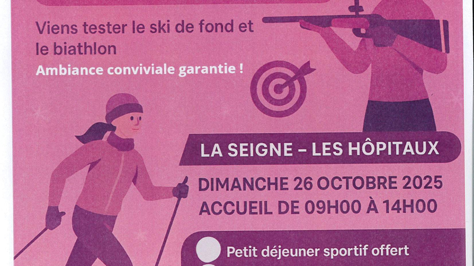 Journée 100% filles - ski de fond & biathlon