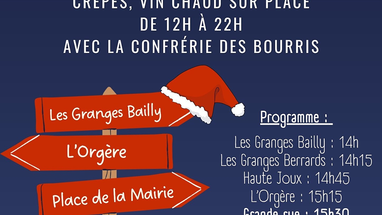 Rendez-vous avec le père noël et vin chaud