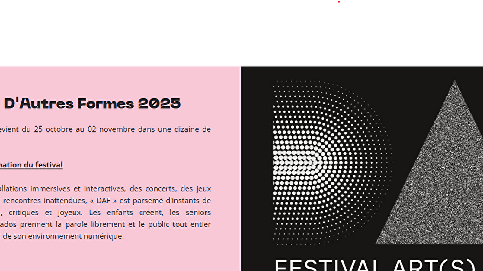 Festival Arts et Technologie