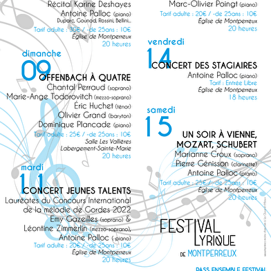 Festival lyrique de Montperreux 2023 - Concert jeunes talents