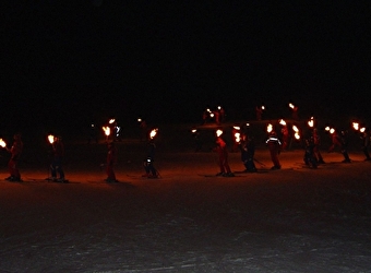 Descente aux flambeaux - LES FOURGS
