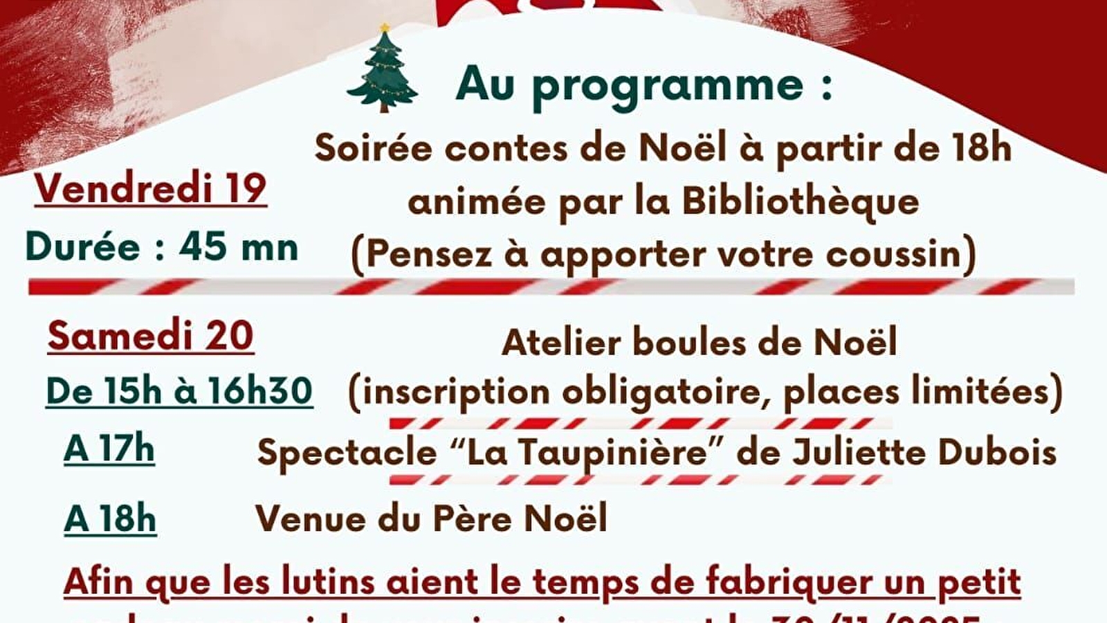Foucherans fête Noël