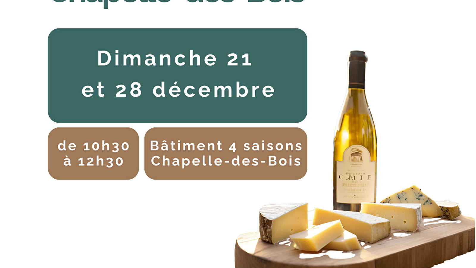 Matinées d'accueil à Chapelle des Bois 