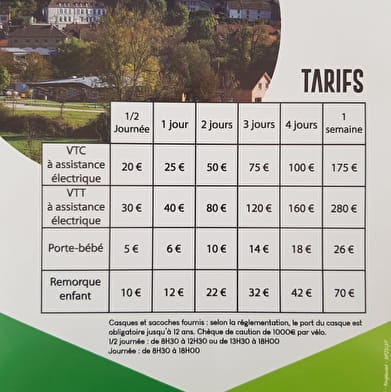 Location de VTC et VTT électriques