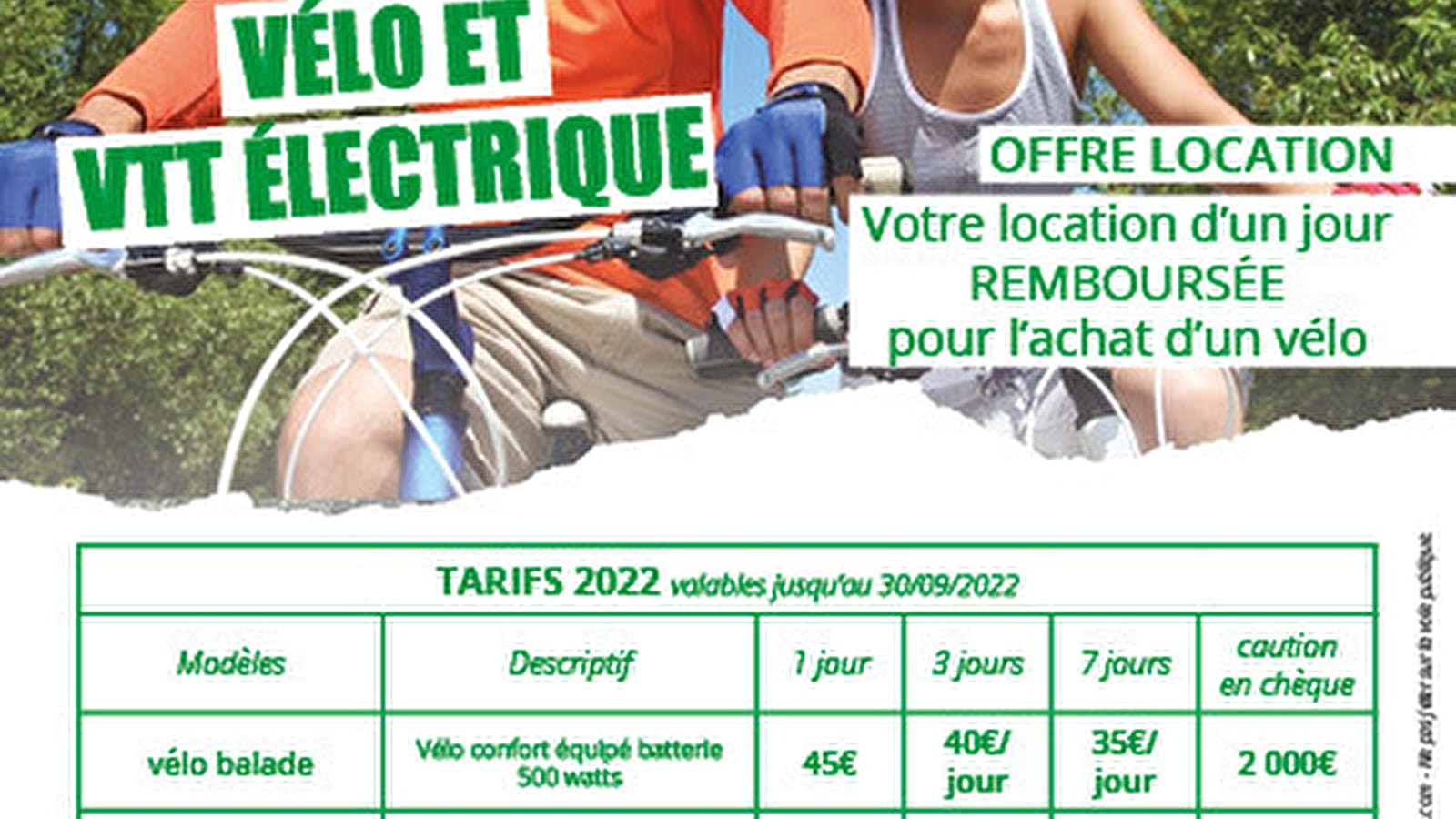 Location de matériel - Cycles Pernet
