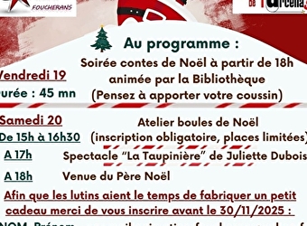 Foucherans fête Noël - TARCENAY-FOUCHERANS