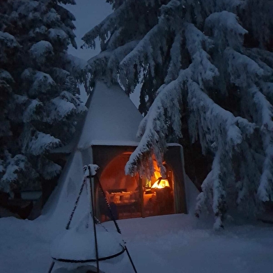 Hutte en bois de la Champagne