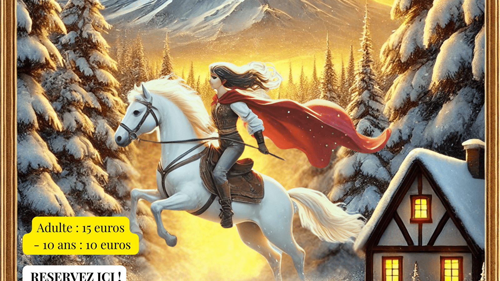 'La mission de Noel' spectacle équestre , écurie du Cerneux