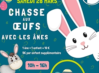 Chasse aux œufs avec les ânes - LES FOURGS