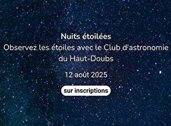 Soirée observations des étoiles - LEVIER