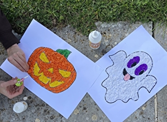 Les JOUX'rnées ensorcelées - Atelier famille « Froisse et frisson, colore ton monstre fripon » - LA CLUSE-ET-MIJOUX