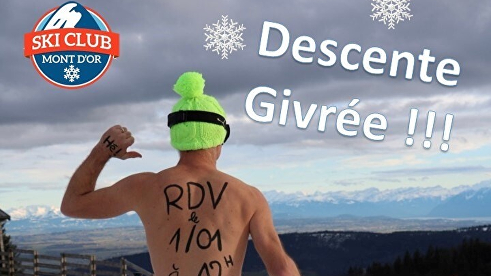 Descente givrée