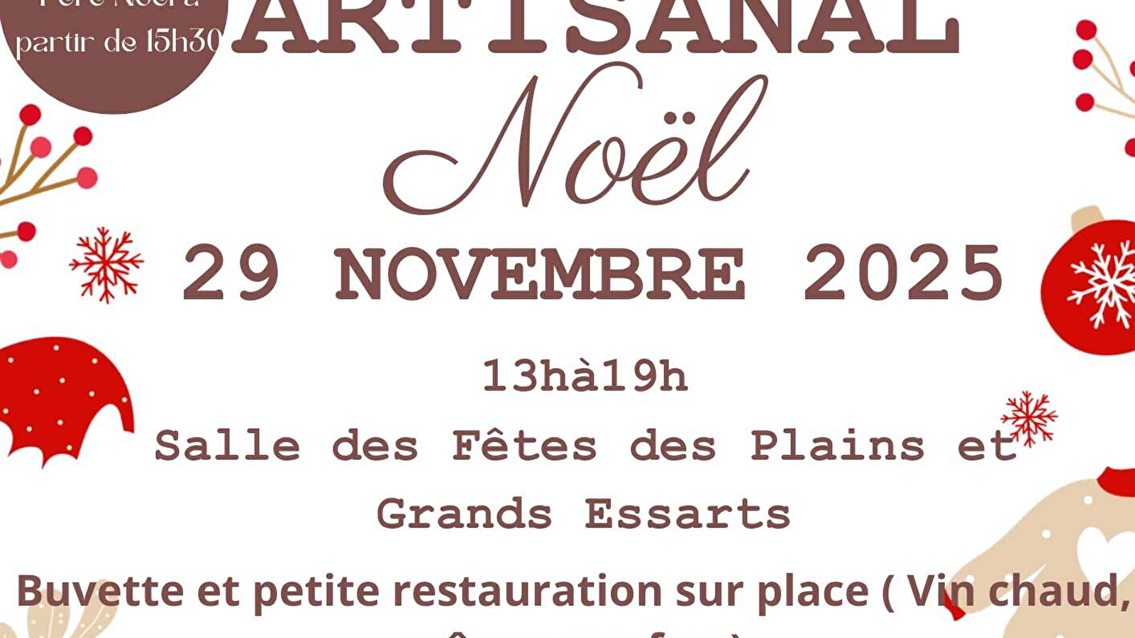 Marché de Noël artisanal 