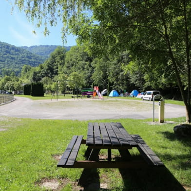 Aire de camping-cars du camping Le Champaloux